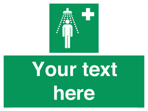 Custom Safety Shower Sign